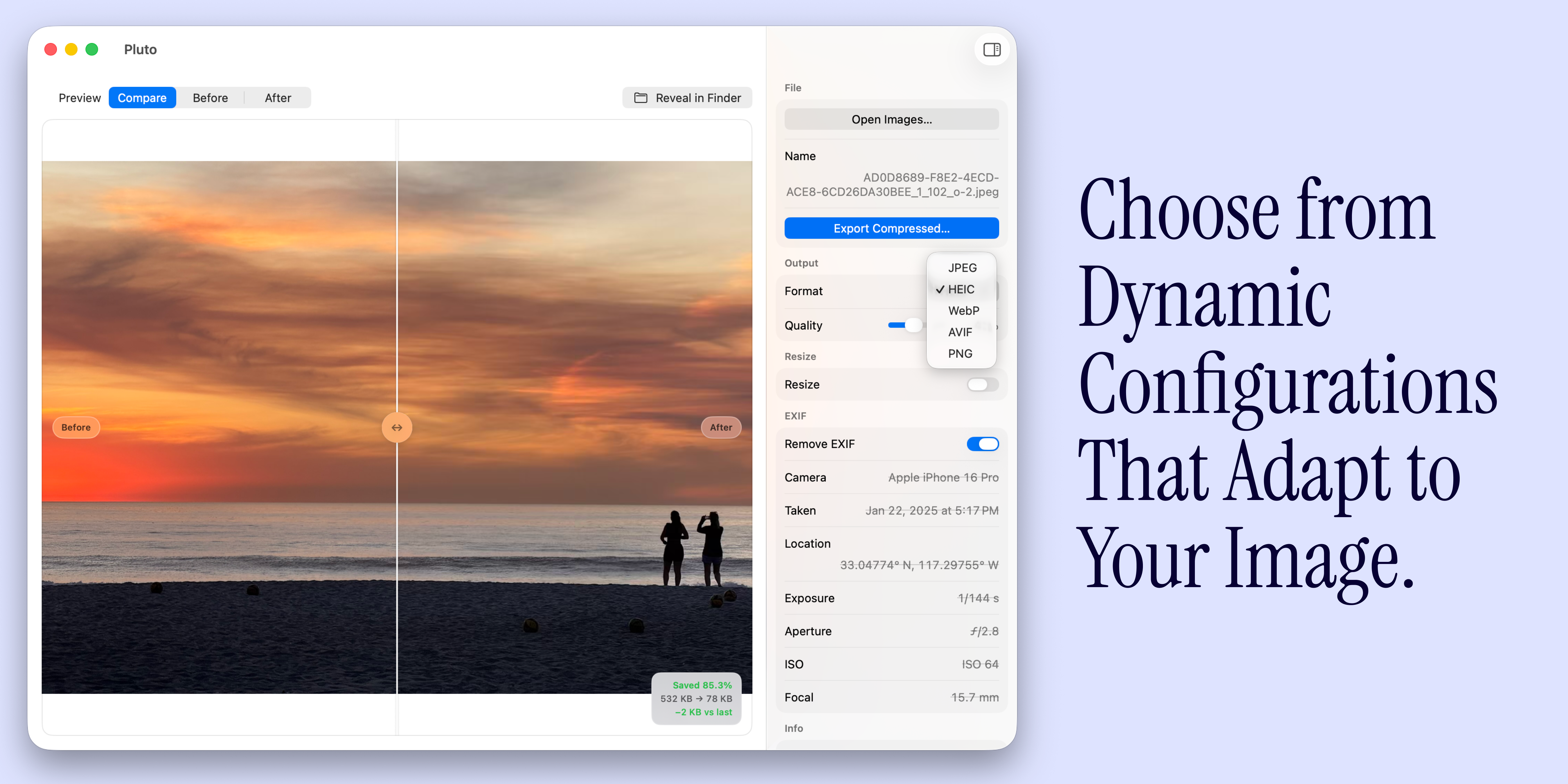 Screenshot of Pluto for macOS